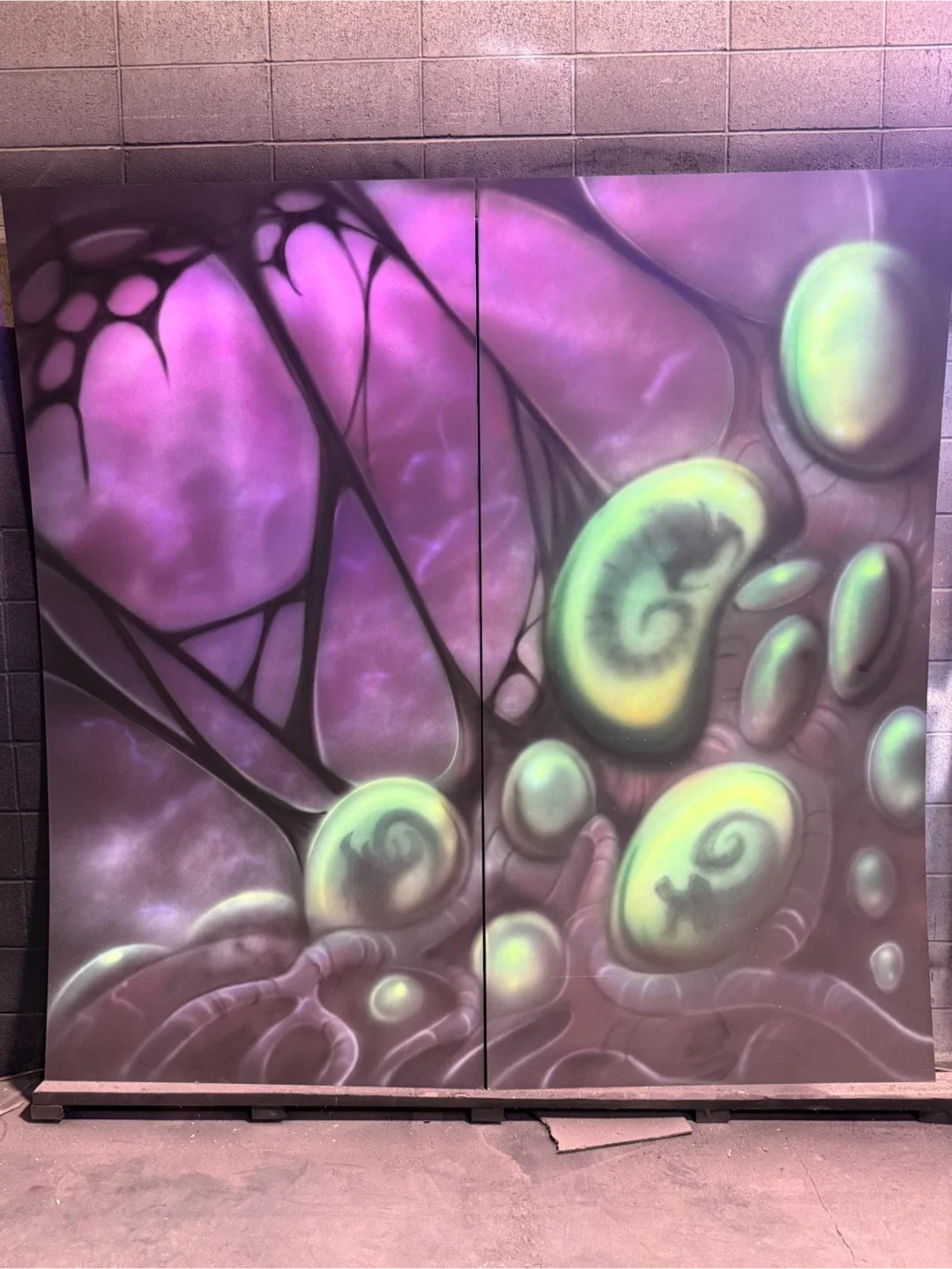 8’x8’ UV Light Custom Mural (Black Light) image indicator(8)