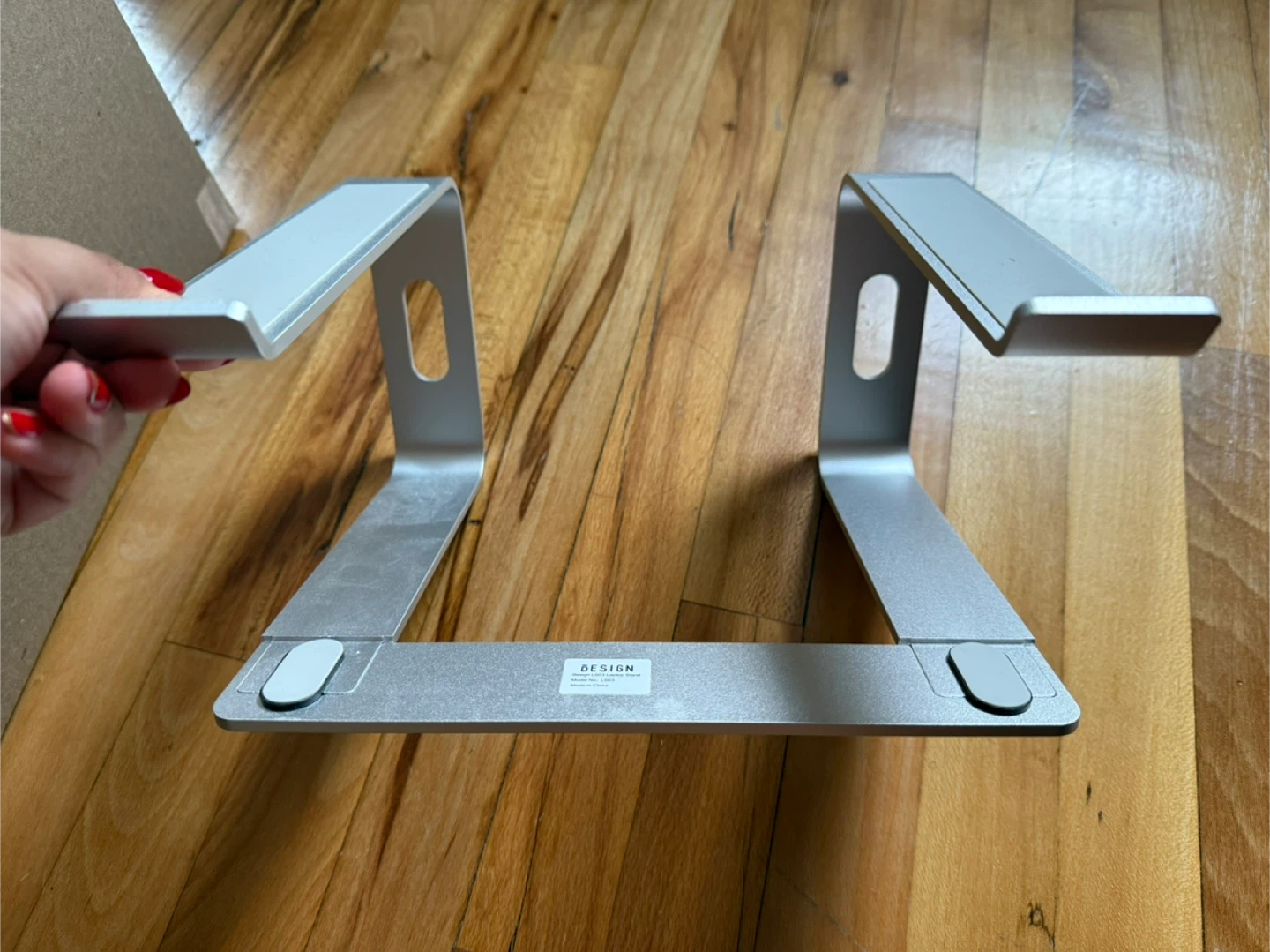 Laptop Stand - Silver Aluminum