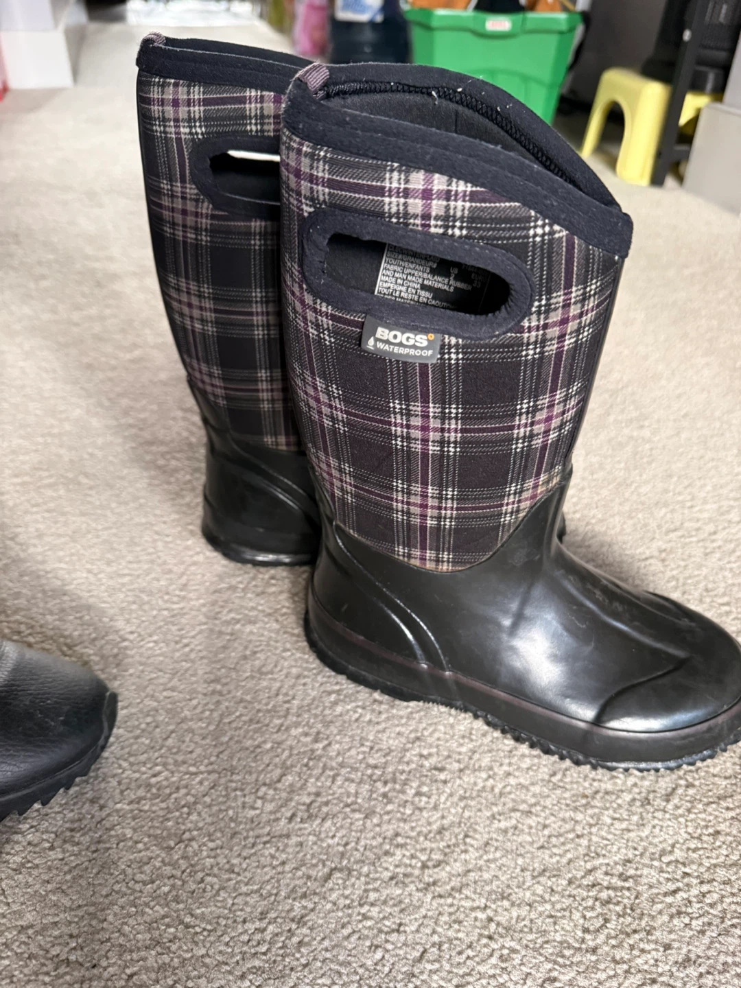 Bogs CLSC Winter Plaid Boots - US Size 2