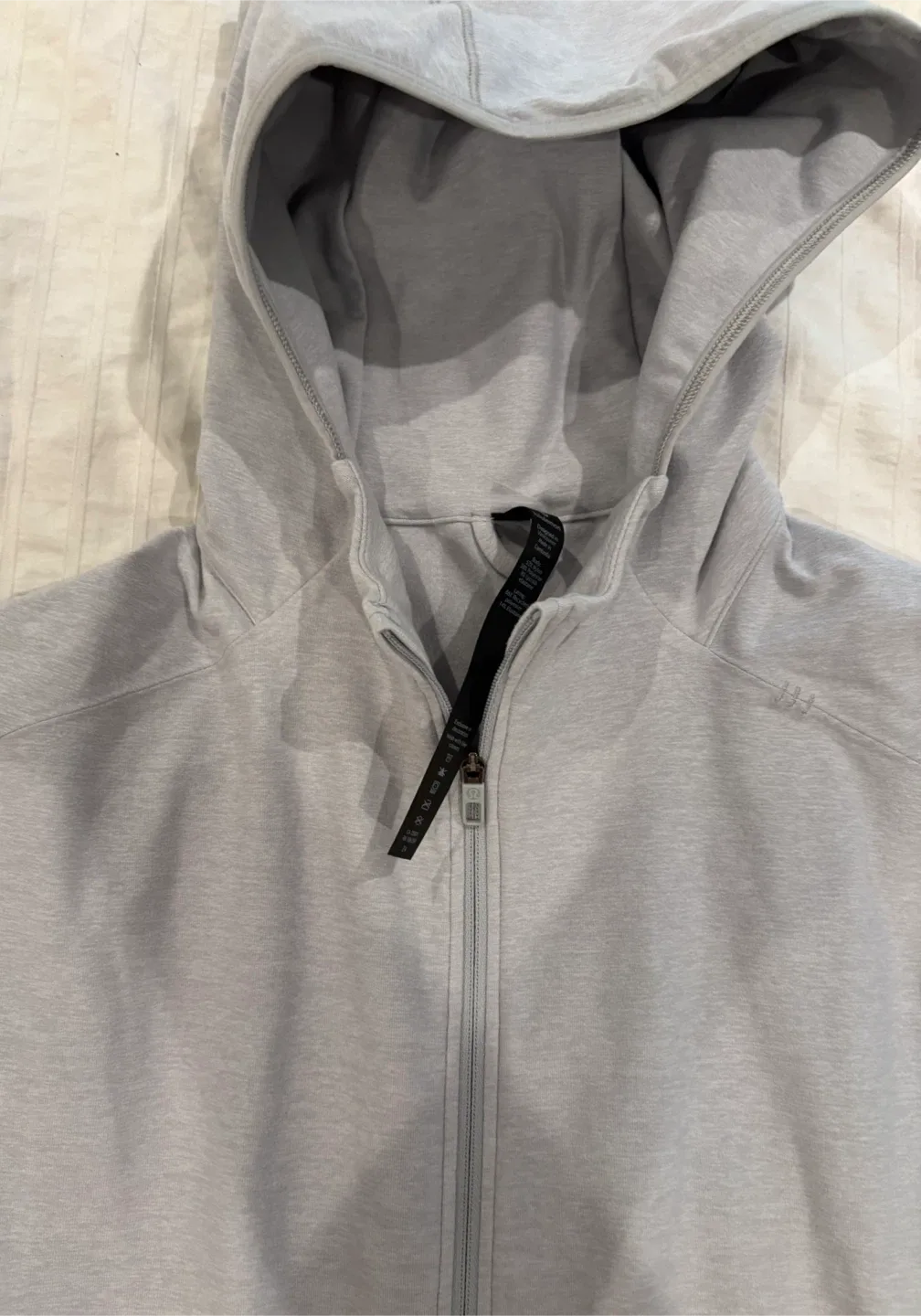 Lululemon Surge Warm Full Zip Light Grey - Size L image indicator(3)