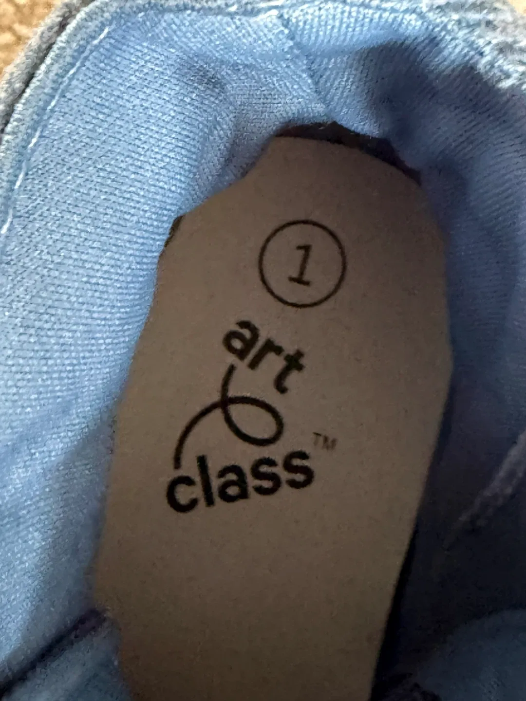 Art Class Size 1 Blue Floral Sneakers image indicator(2)