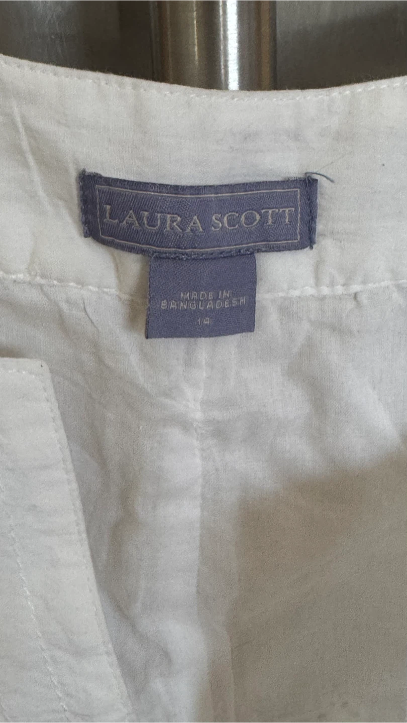 Laura Scott White Dress - Size 14 - photo 4