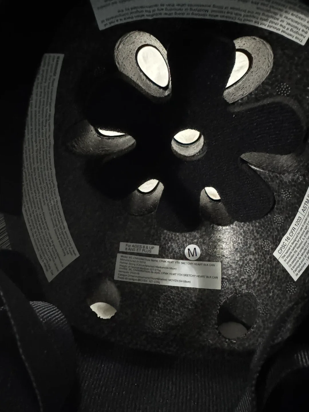 CPNK HLMT YTH SKTORT HEART SLK CAN Helmet - M image indicator(3)