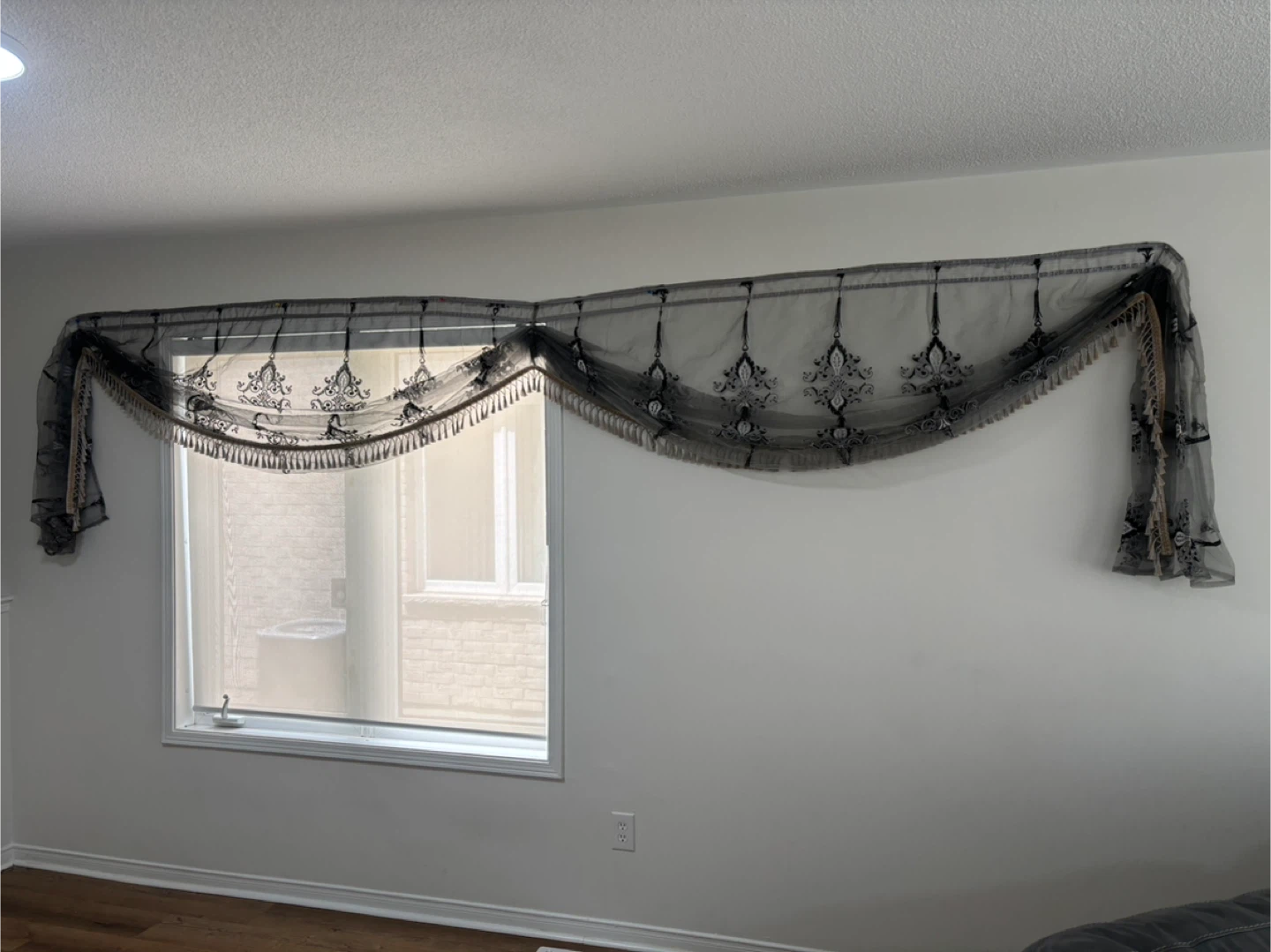 Window Valance - Black
