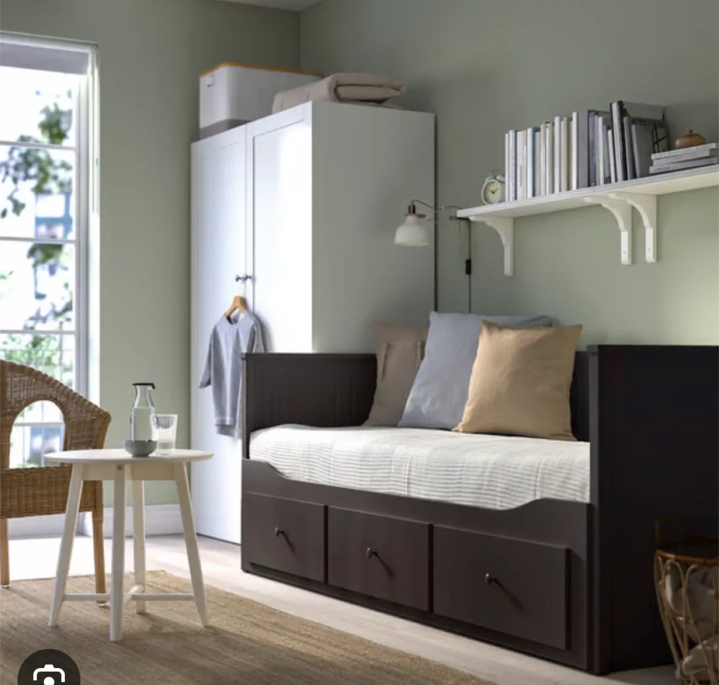 IKEA Hemnes Daybed Frame - Dark Brown image indicator(2)