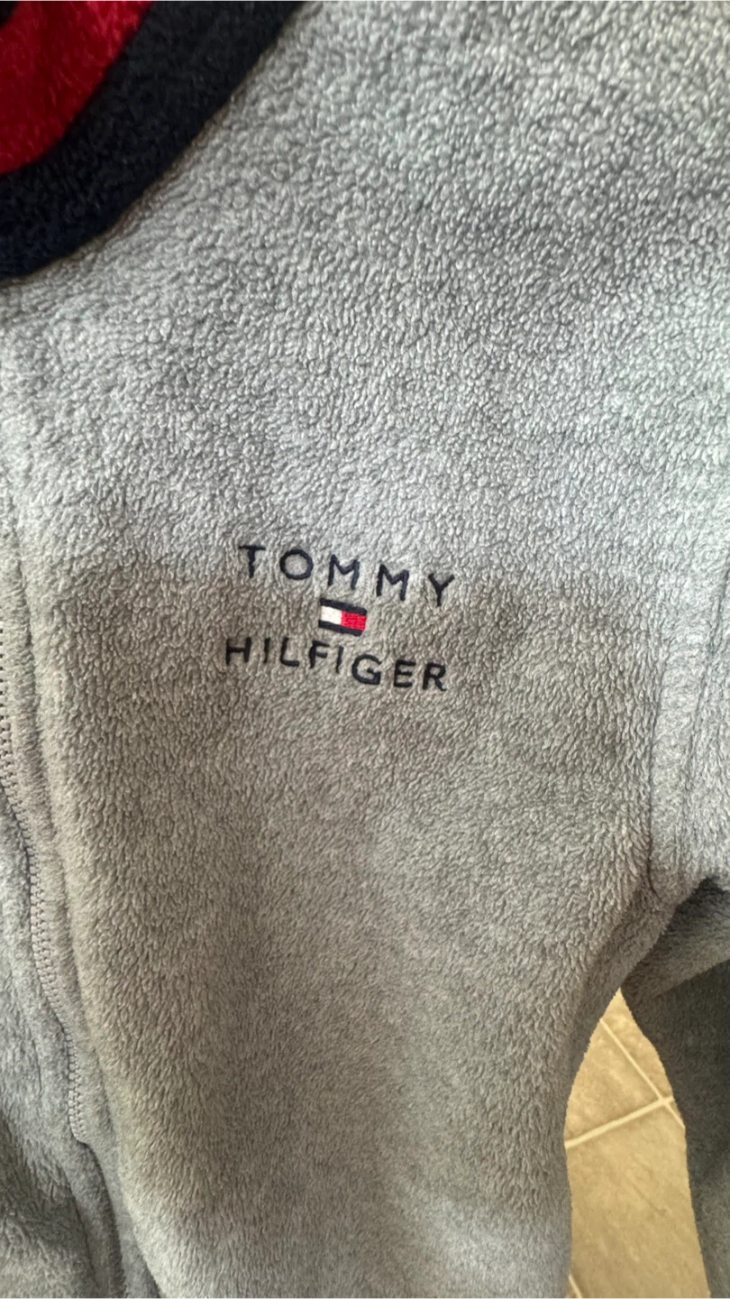 Tommy Hilfiger Grey Fleece Jacket Size 7 - photo 2
