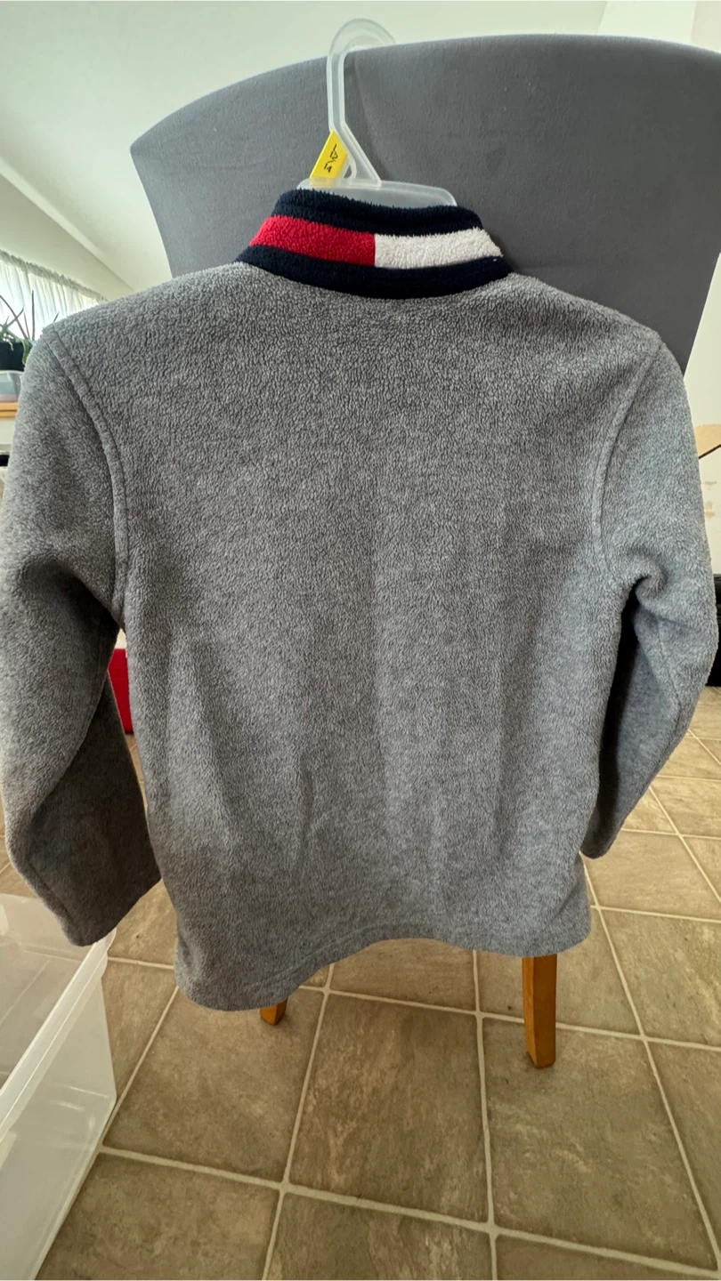 Tommy Hilfiger Grey Fleece Jacket Size 7 - photo 5