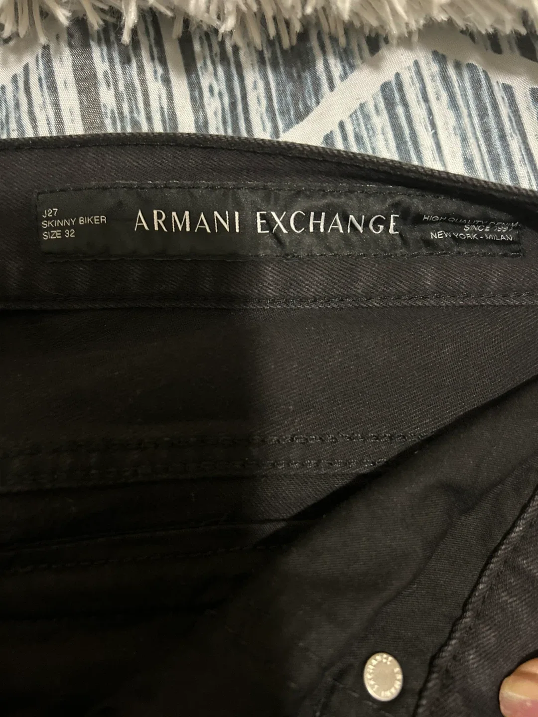 Armani Exchange J27 Skinny Biker Jeans - Size 32 image indicator(2)