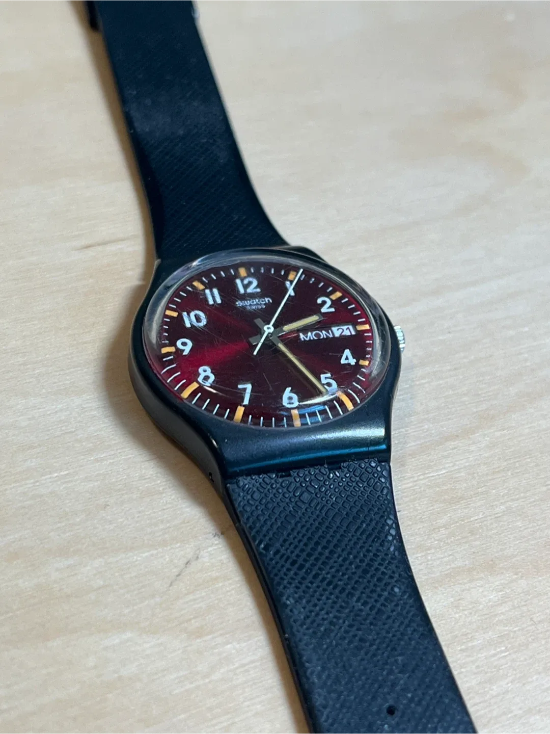 Swatch Watch - Black/Red Wine image indicator(2)