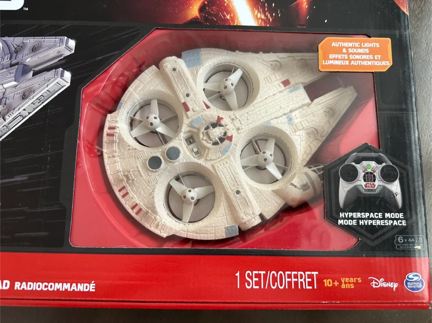 Factory Sealed Air Hogs Star Wars Millennium Falcon Quad image indicator(2)