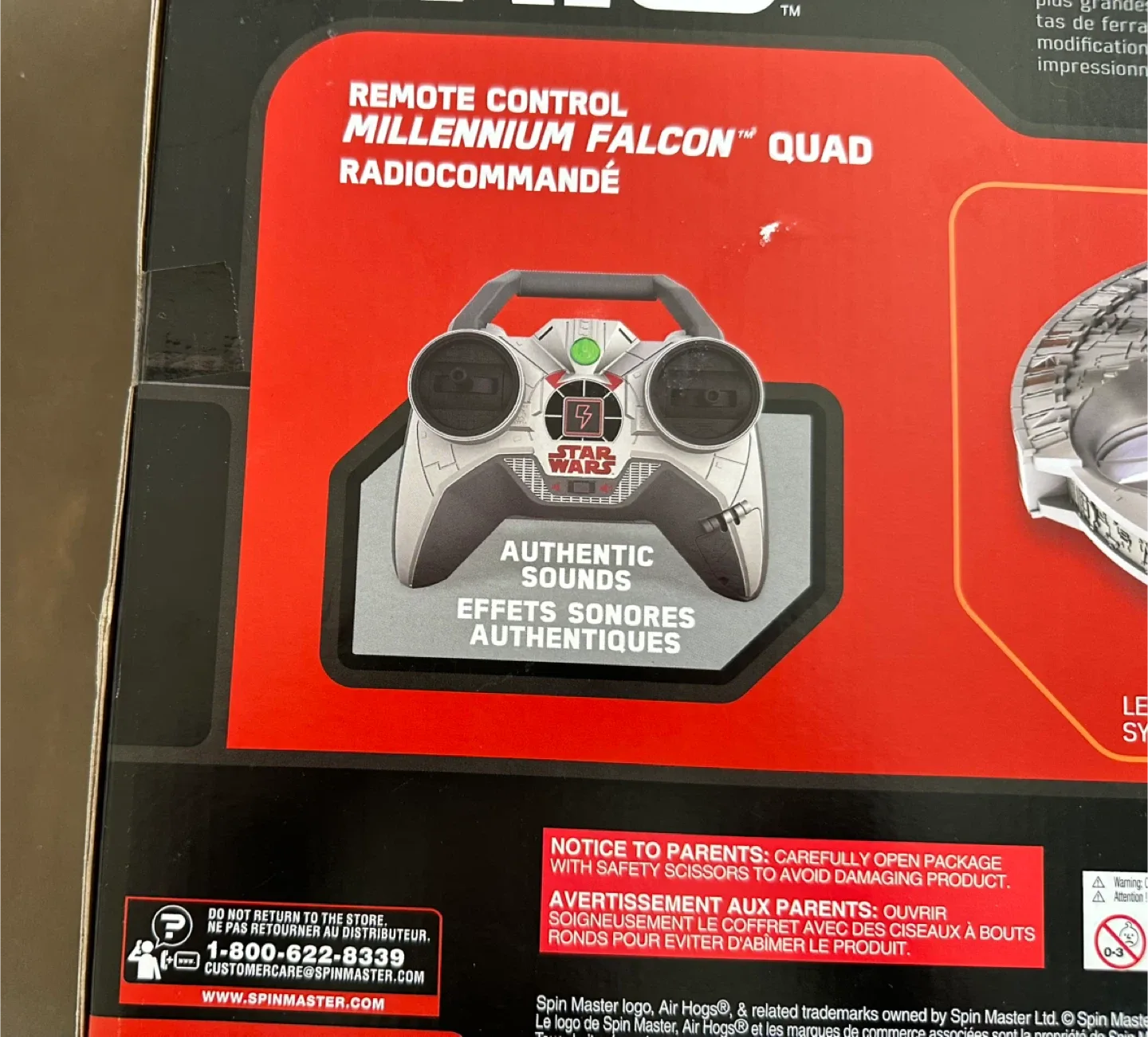 Factory Sealed Air Hogs Star Wars Millennium Falcon Quad image indicator(4)