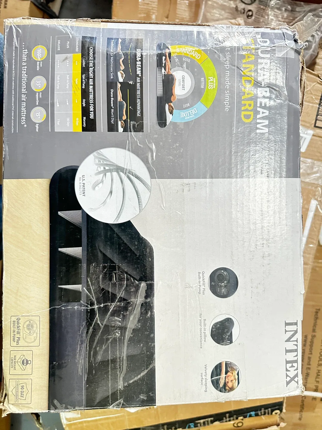 Intex Dura-Beam Standard Queen Air Mattress - New in Box image indicator(2)