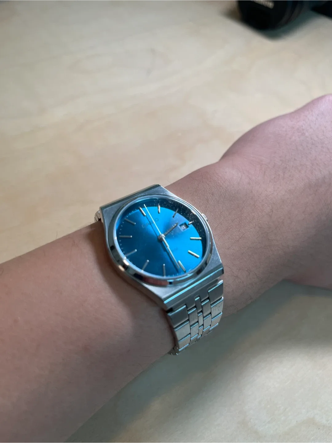 Casio Watch with Blue Dial image indicator(3)