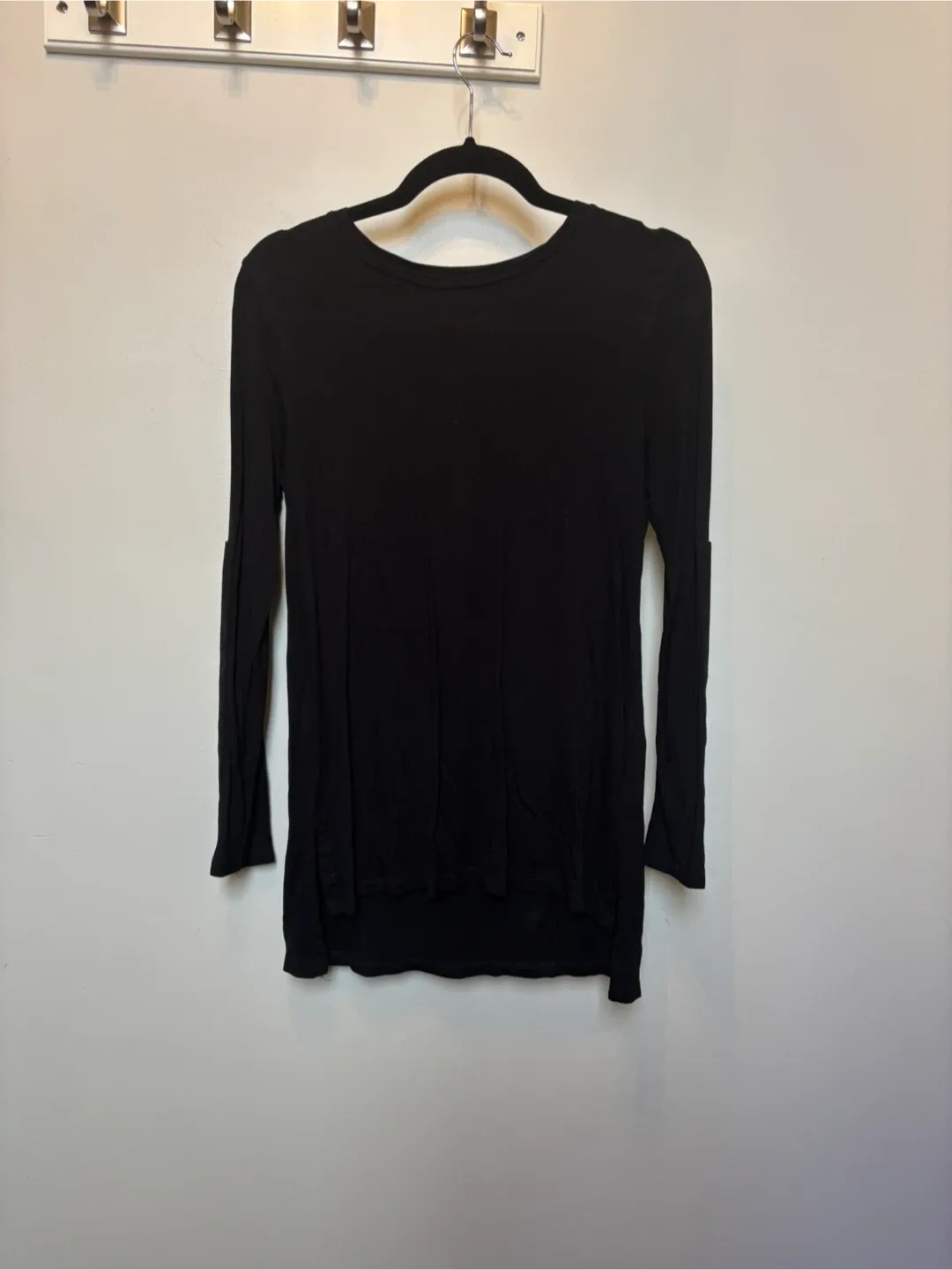 Joe Fresh Black Long Sleeve Top - Size M thumbnail