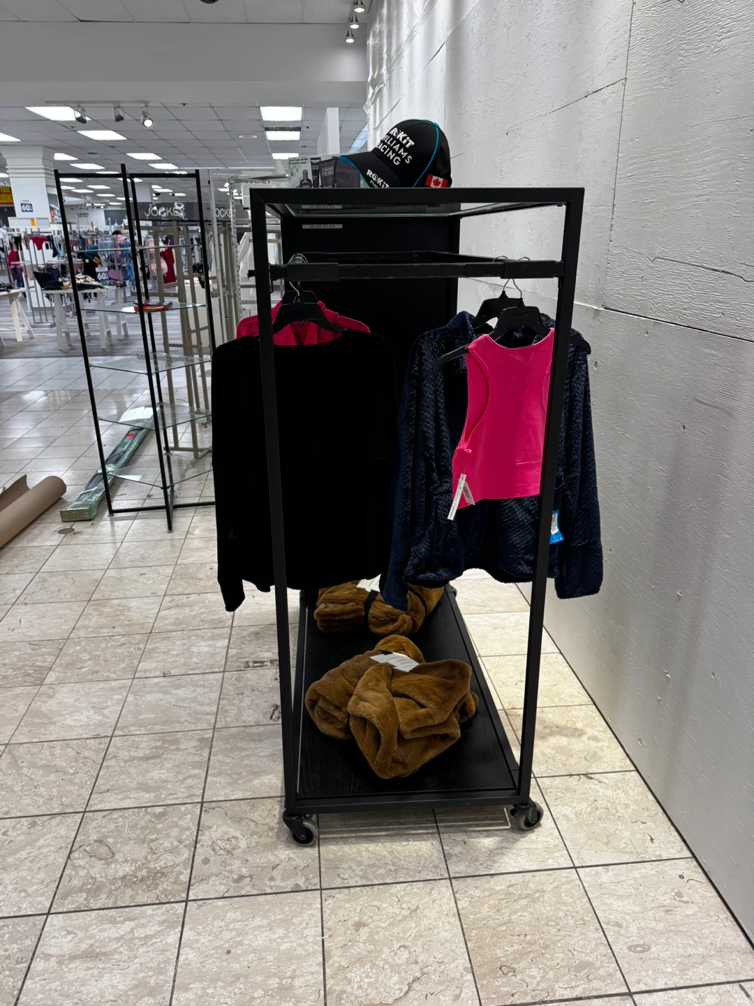 Rolling Clothing Rack with Mirror - photo 5