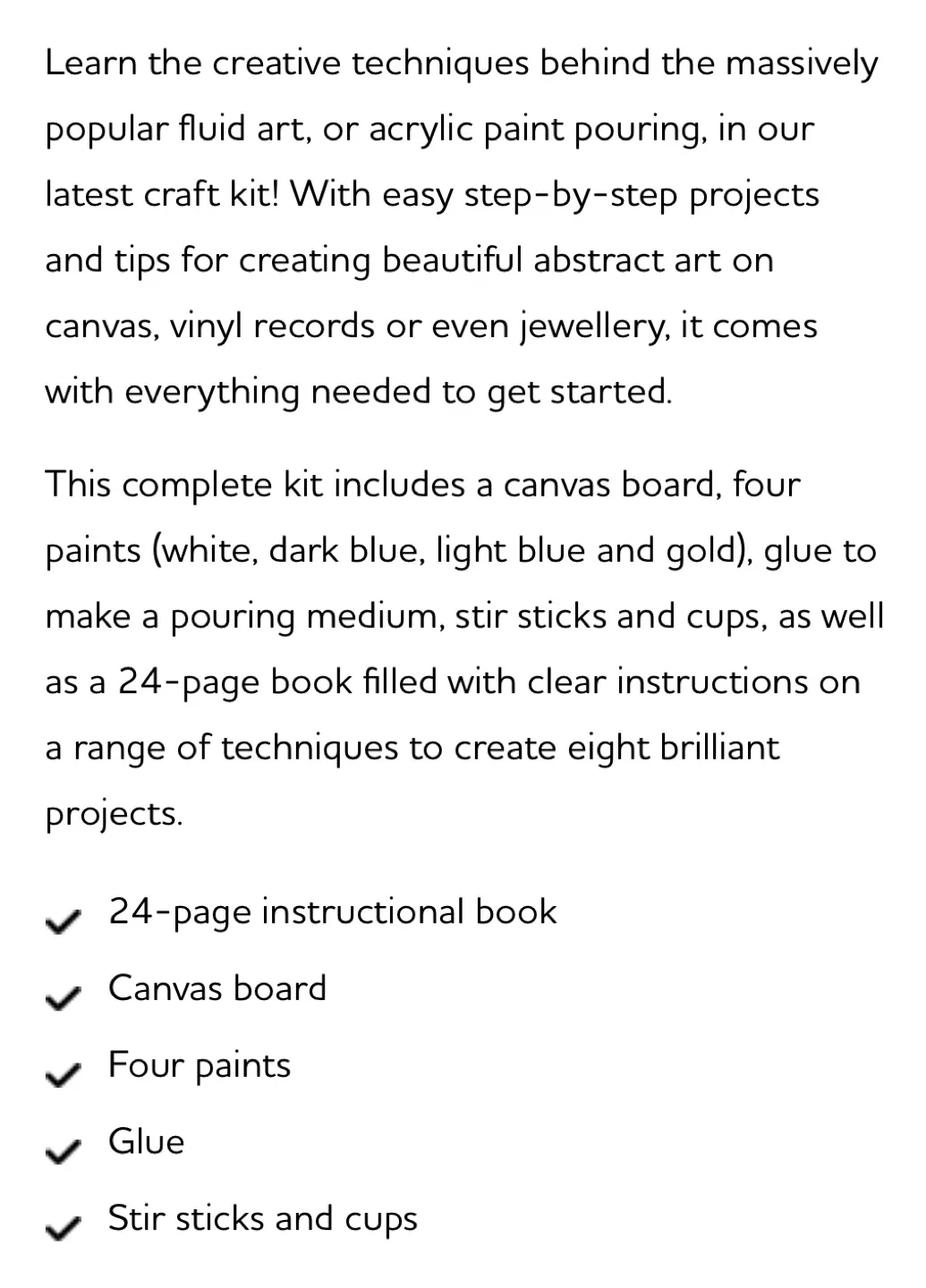 Ultimate Paint Pouring Art Deluxe Box Set + 3 Canvases image indicator(2)