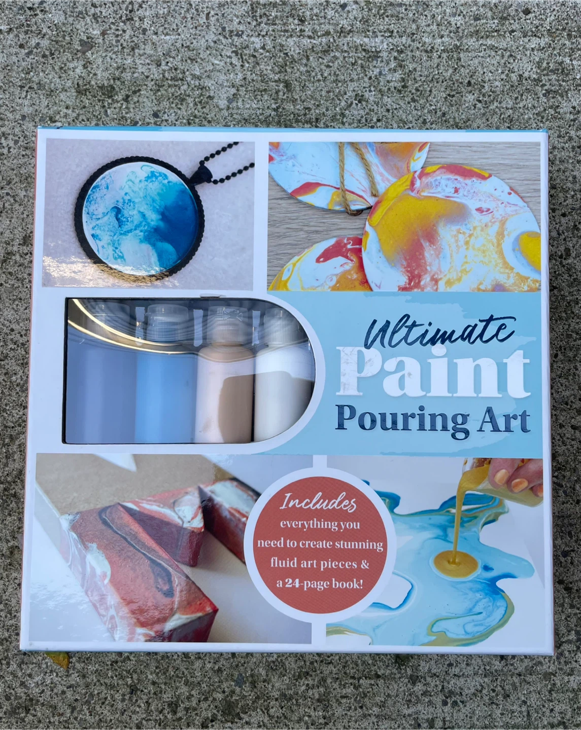 Ultimate Paint Pouring Art Deluxe Box Set + 3 Canvases - photo 4