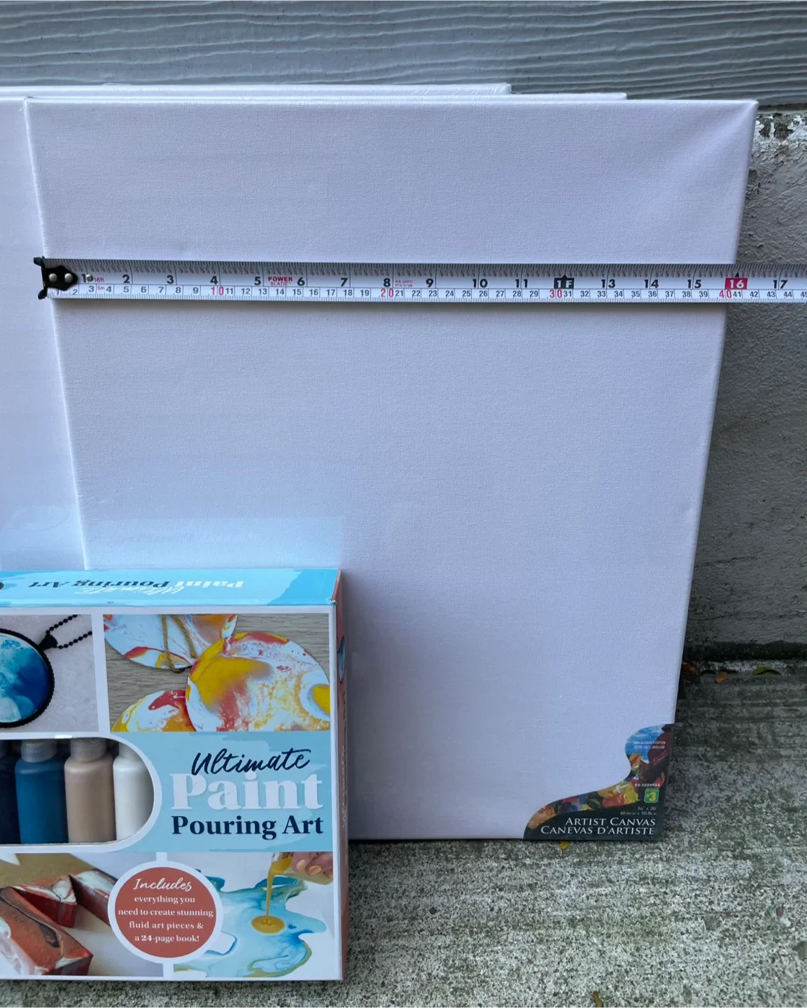 Ultimate Paint Pouring Art Deluxe Box Set + 3 Canvases image indicator(8)