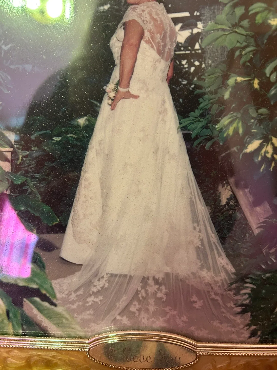 Wedding Dress with Lace Overlay thumbnail