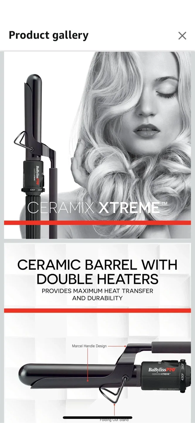 New BabylissPRO Ceramix Xtreme Curling Iron image indicator(2)