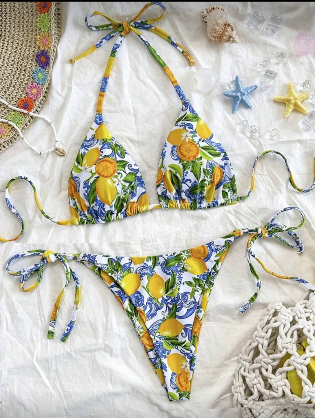 [NEW] Lemon Print Bikini Set thumbnail