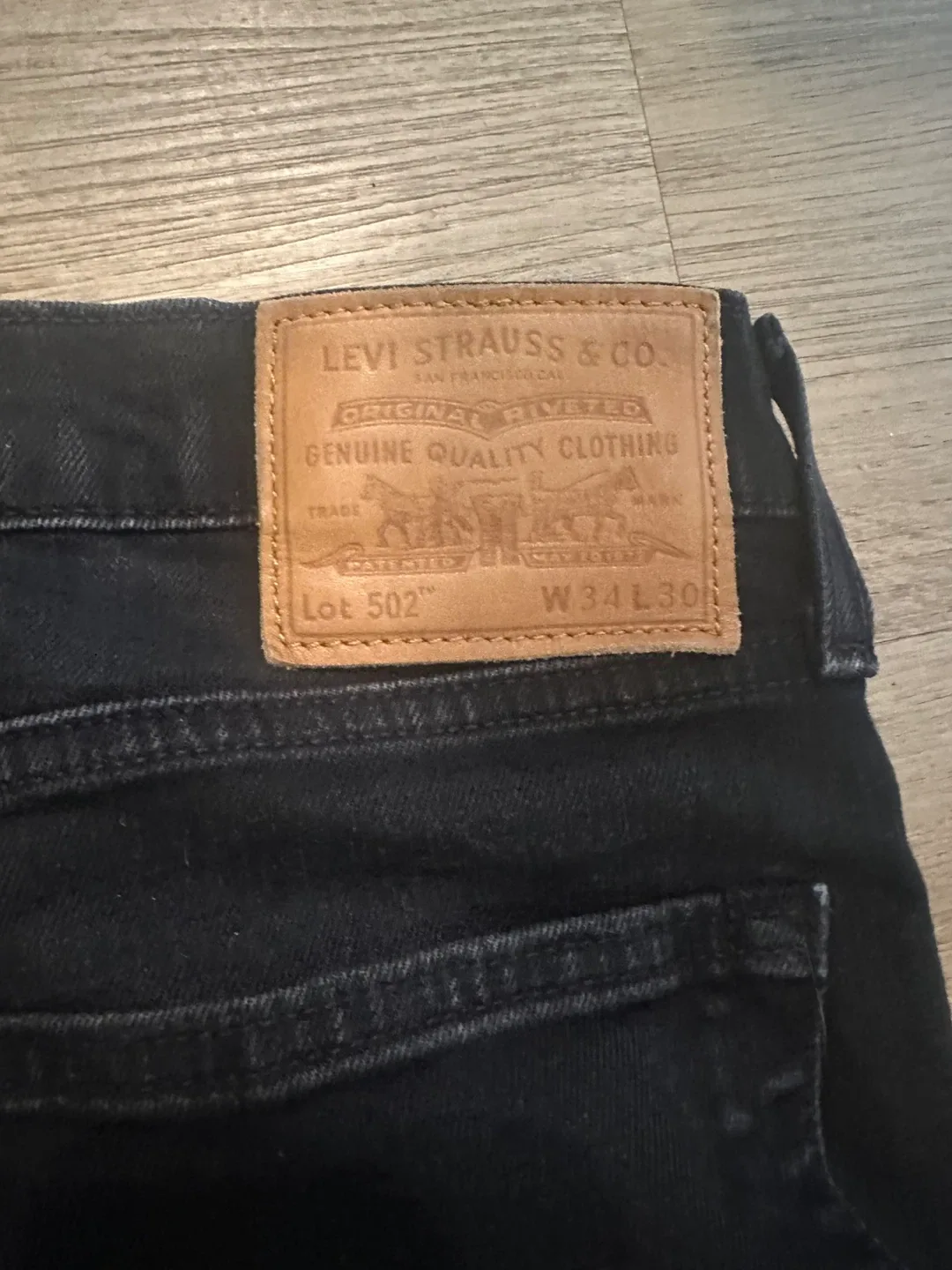 Levi's 502 Jeans - Black, W34 L30 image indicator(3)