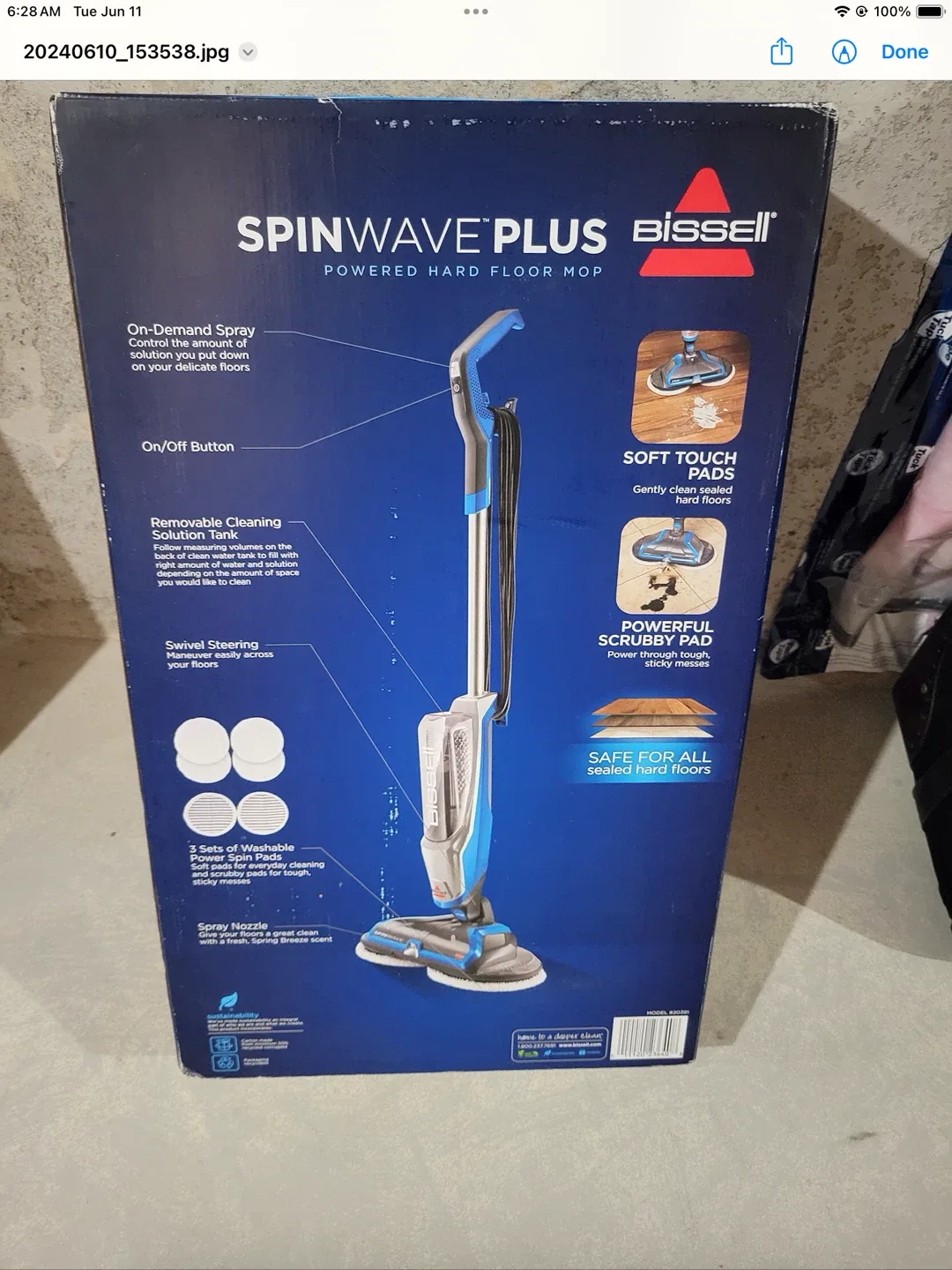 Bissell SpinWave Hard Floor Spin Mop image indicator(6)