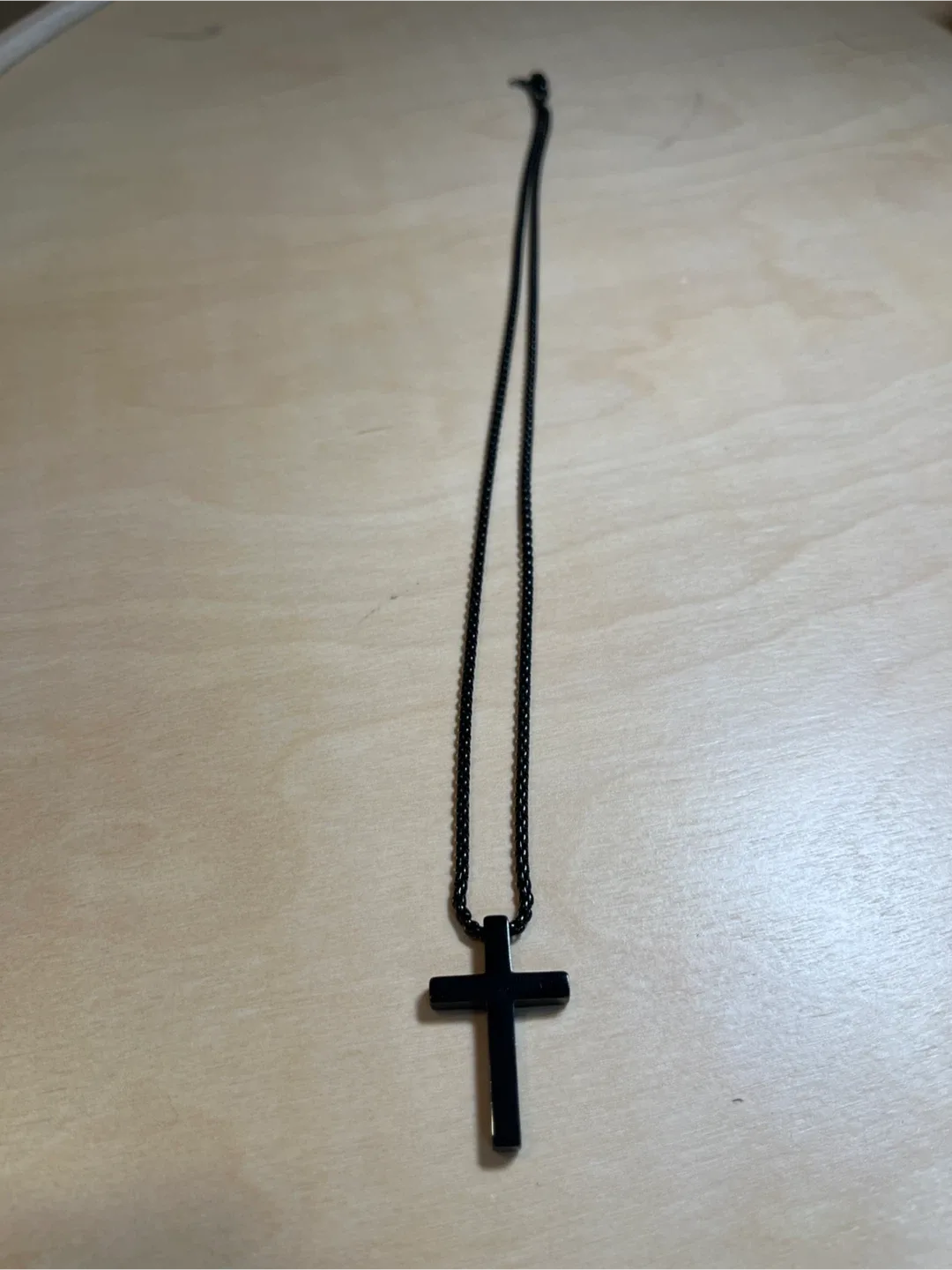 Black Cross Pendant Necklace image indicator(2)