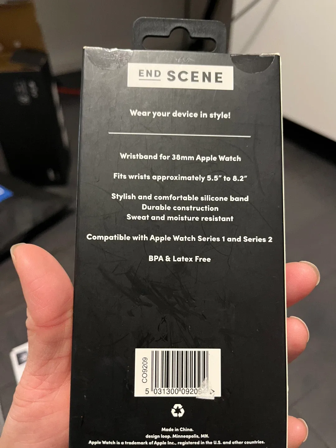 End Scene Glitter Apple Watch Band 38mm - New! image indicator(3)