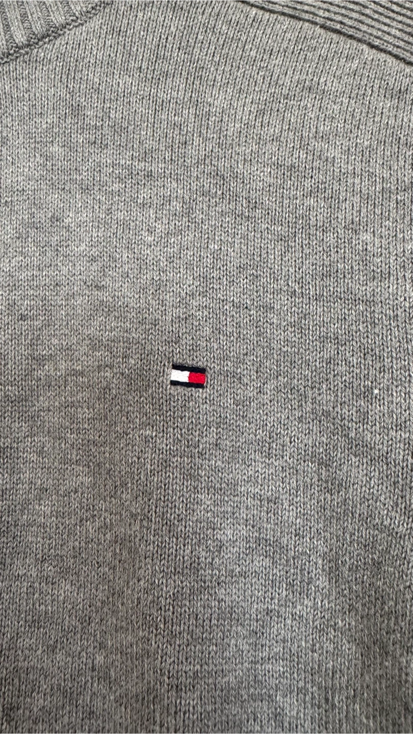 Tommy Hilfiger Grey Zip-Up Sweater - Size M - photo 2