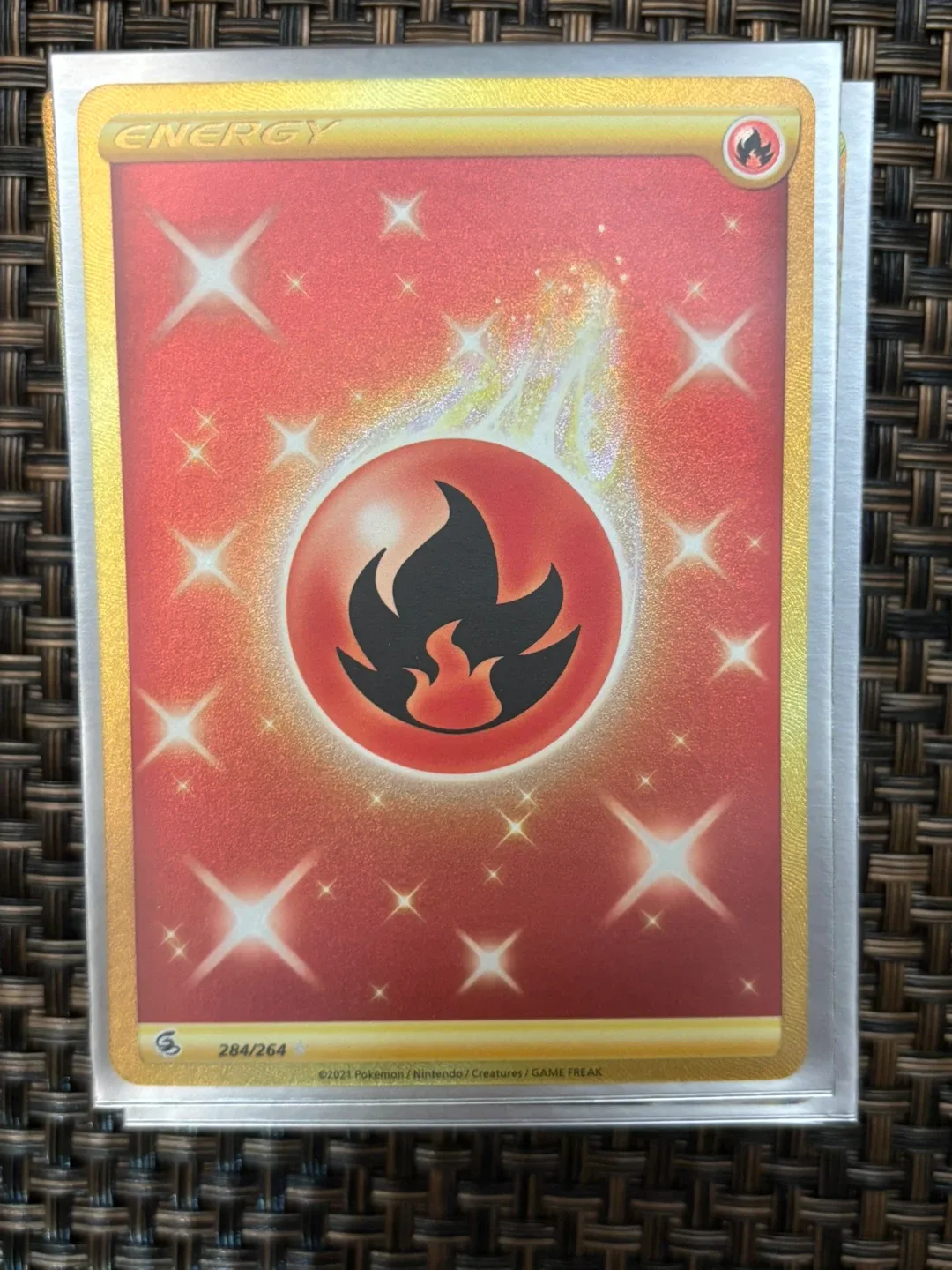 Pokémon card gold fire energy thumbnail