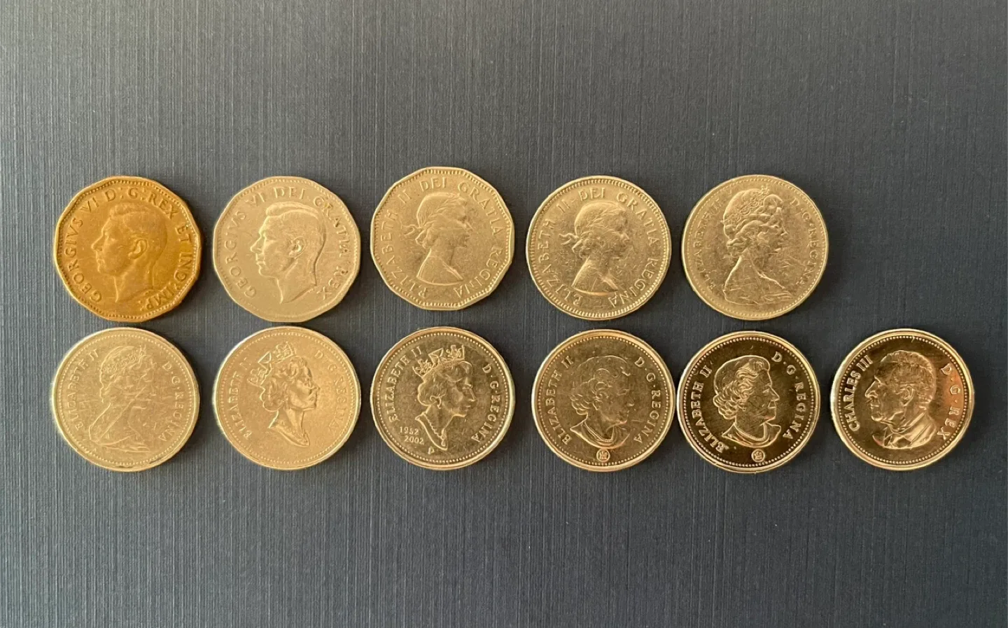 Nickels through the decades- Lot of 11 5 cent coins image indicator(2)