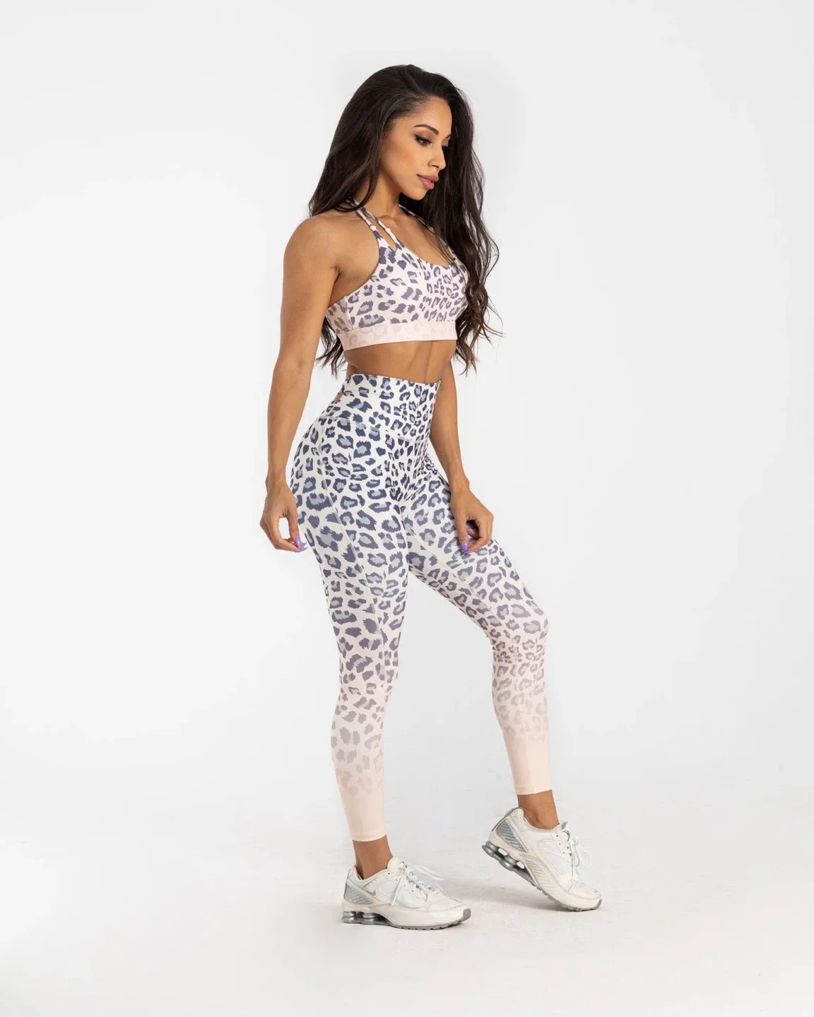 NB Leopard Print Activewear Set - Size M thumbnail