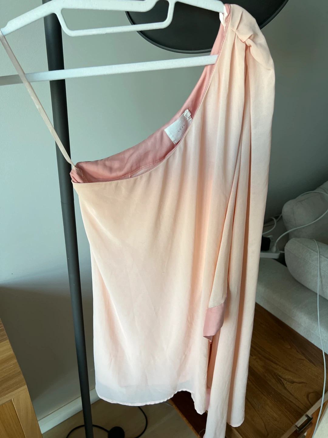 Lush Pink One Shoulder Blouse/dress - Size S