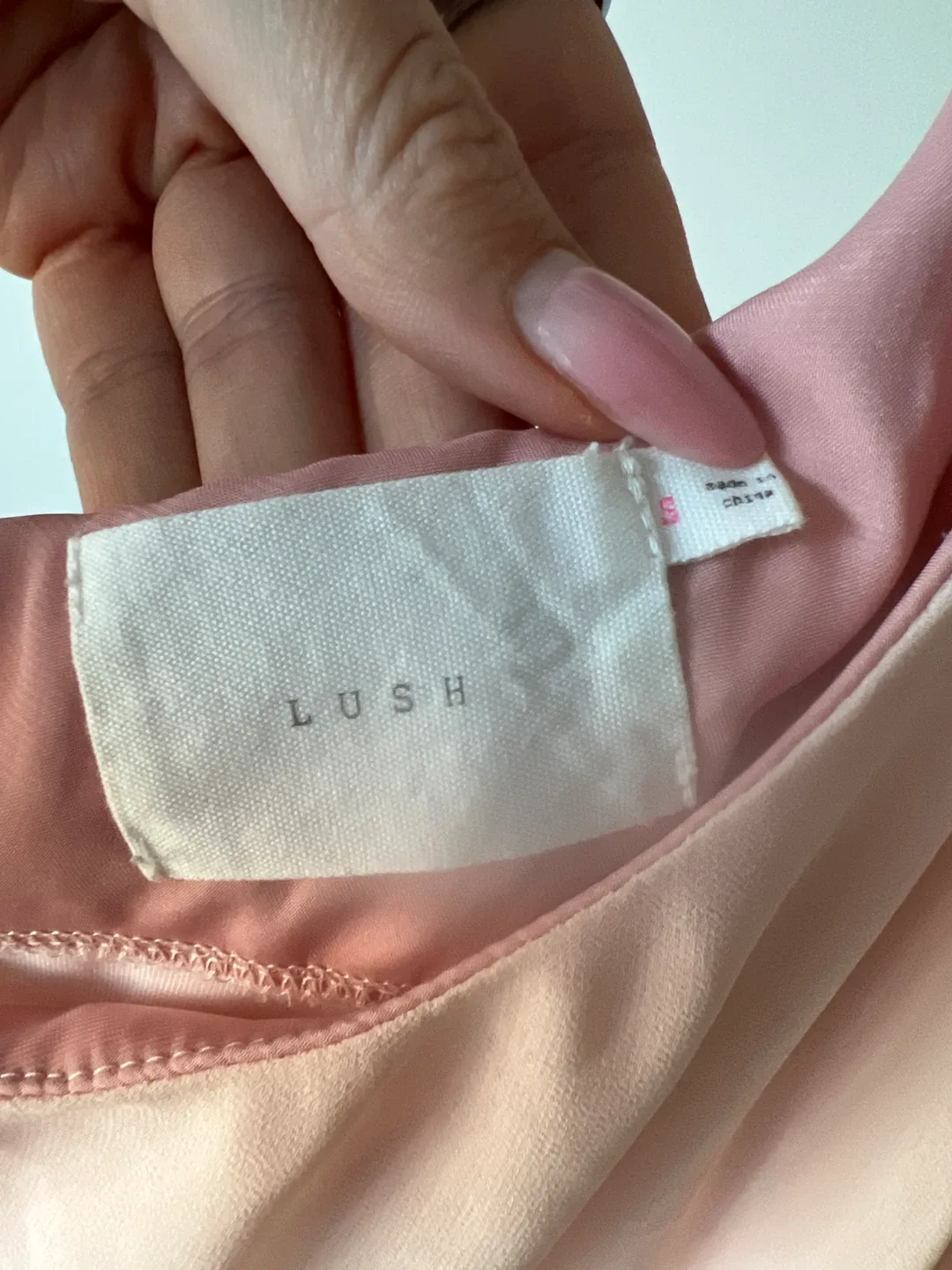 Lush Pink One Shoulder Blouse/dress - Size S image indicator(2)