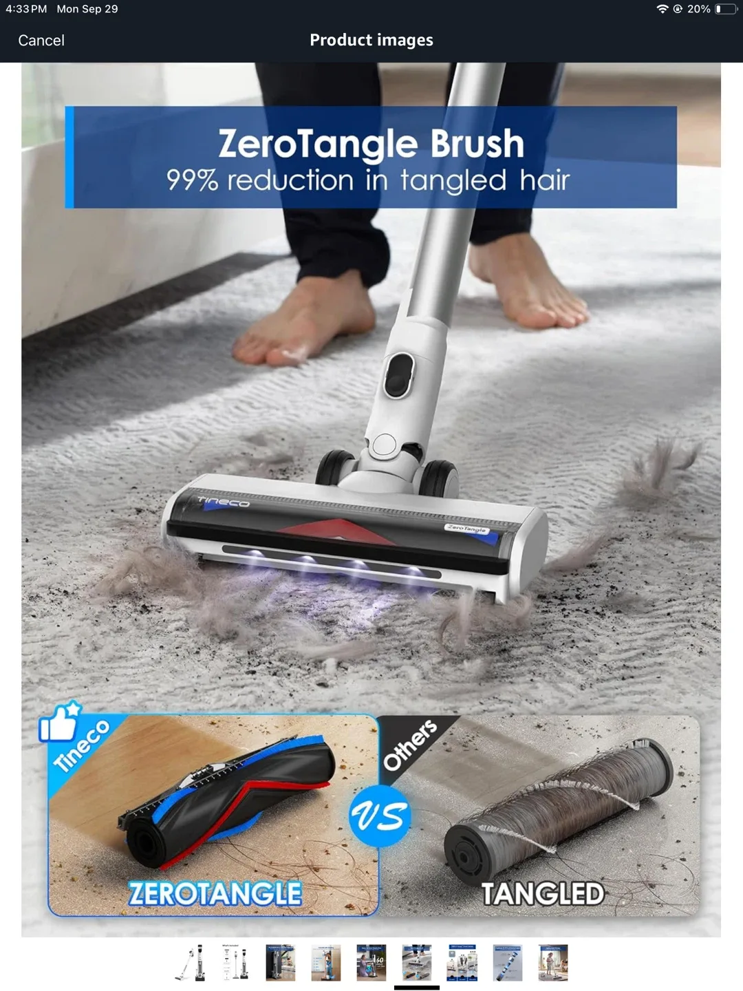 BRAND NEW SELF CLEANING CORDLESS VACCUUM image indicator(4)