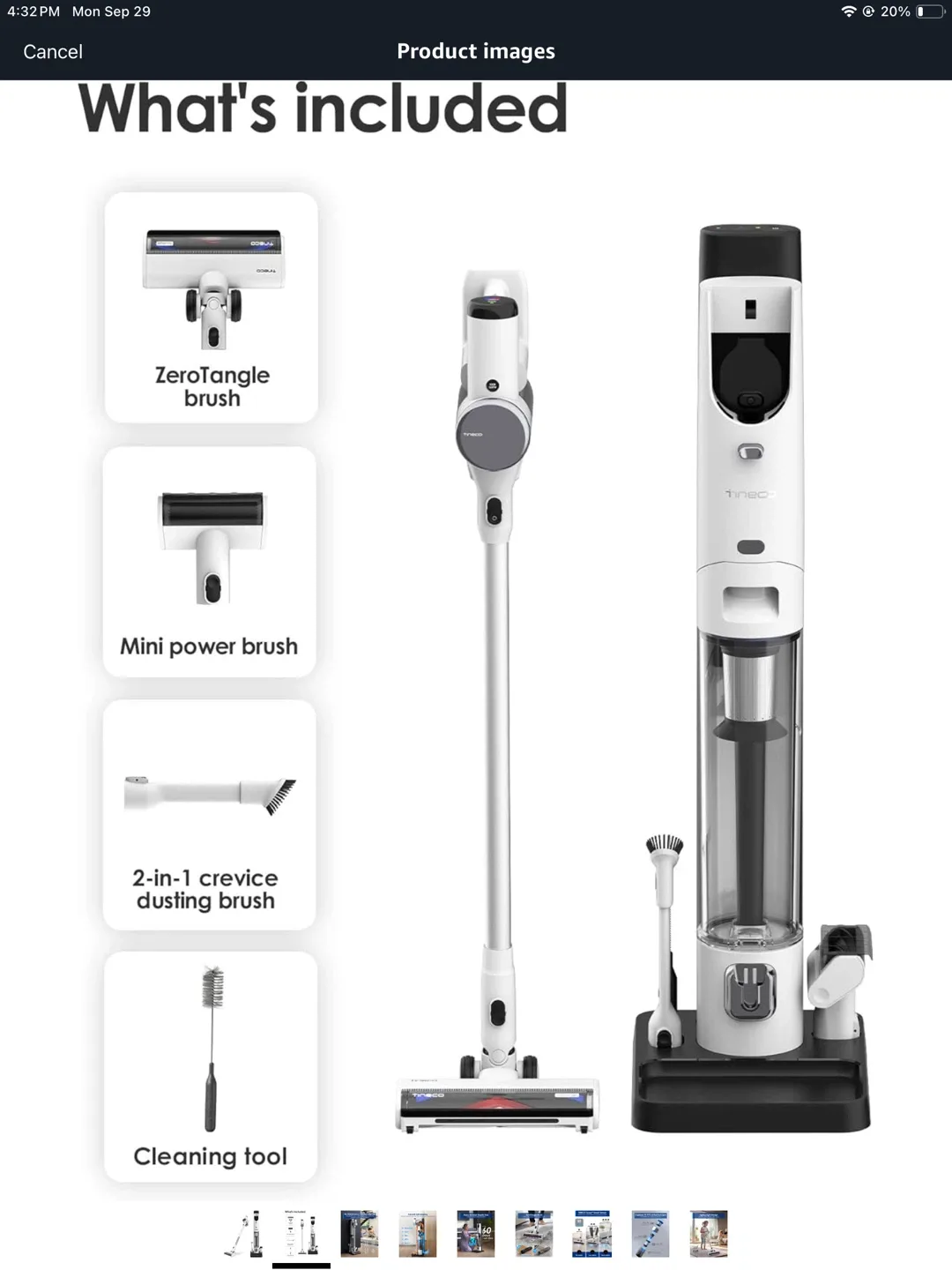 BRAND NEW SELF CLEANING CORDLESS VACCUUM image indicator(8)