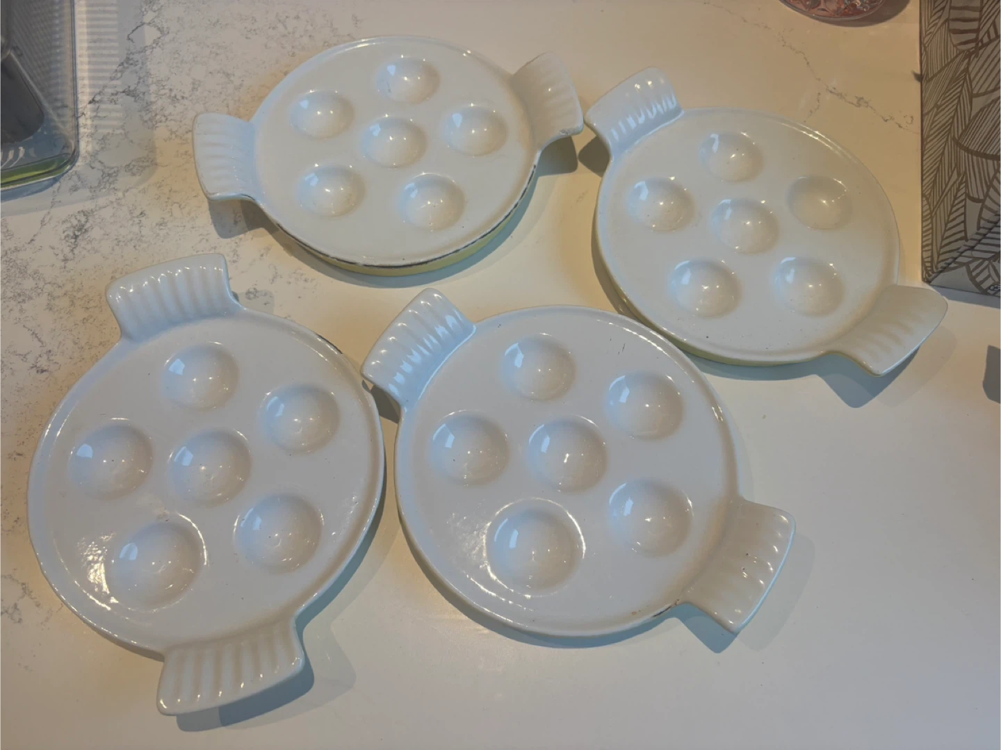 Cast Iron Escargot Plates