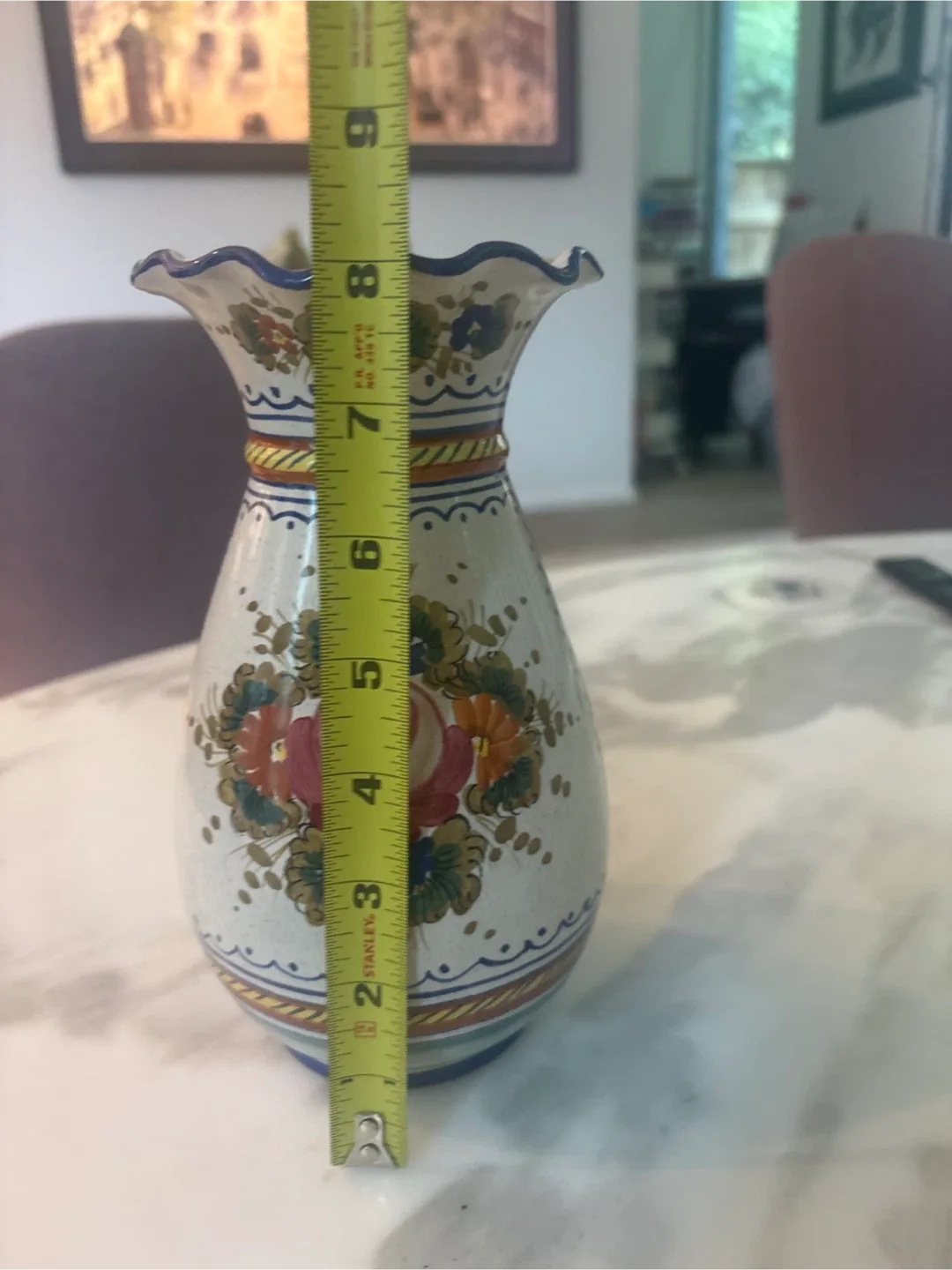 Vintage Italian Hand Painted Vase image indicator(4)