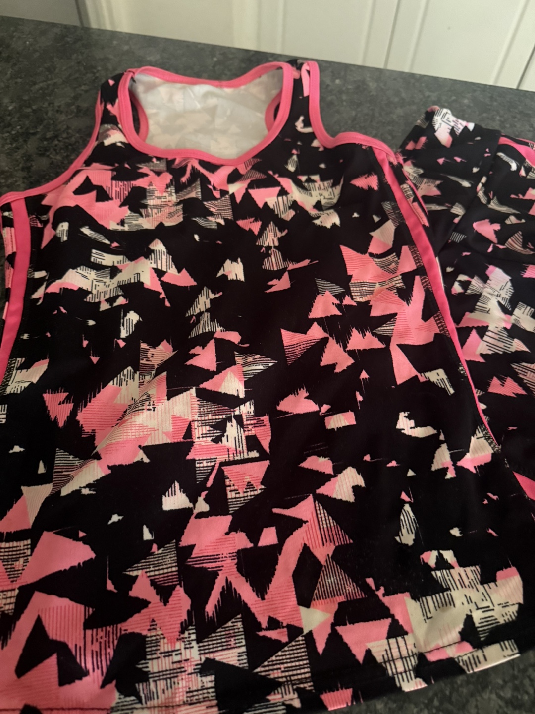 Girls' Athletic Tank Top & Leggings Set