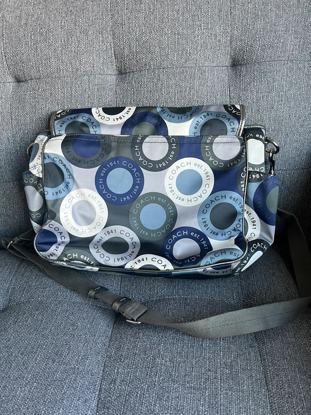 Coach Vintage Alexandria Snaphead Style Satin Diaper Bag - photo 3