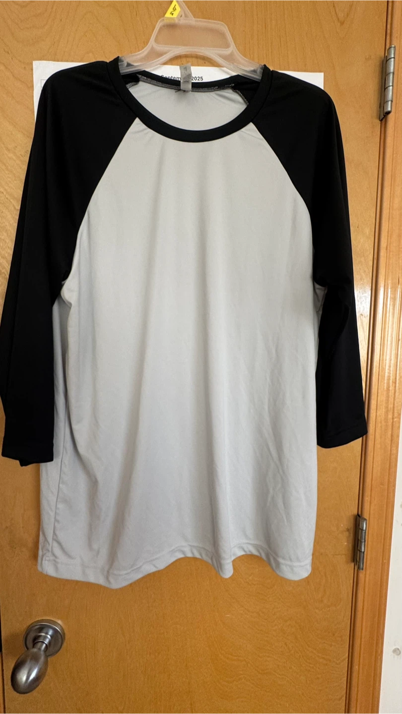 All Sport Black and White Baseball Tee - Size L - photo 2