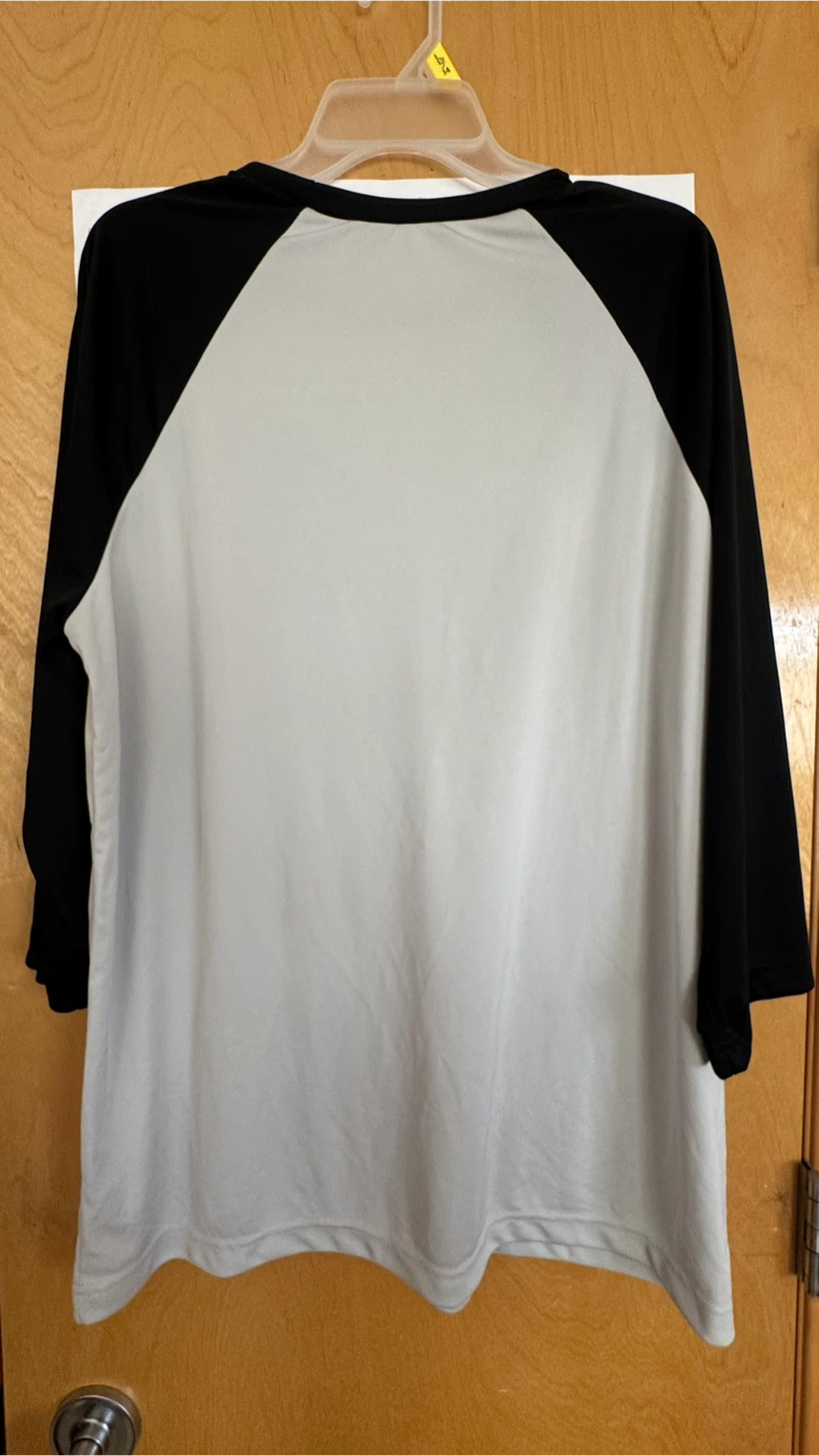 All Sport Black and White Baseball Tee - Size L - photo 5