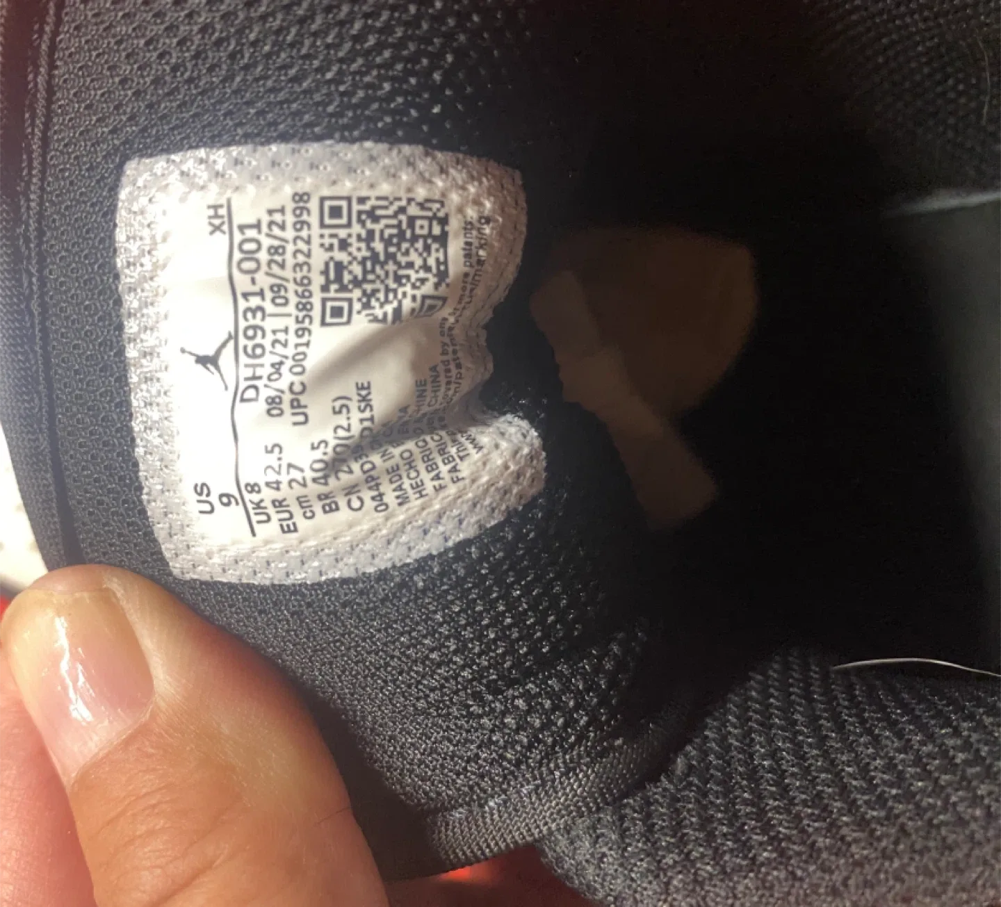 Nike Air Jordan 1 Low Black/White, US 9 image indicator(3)