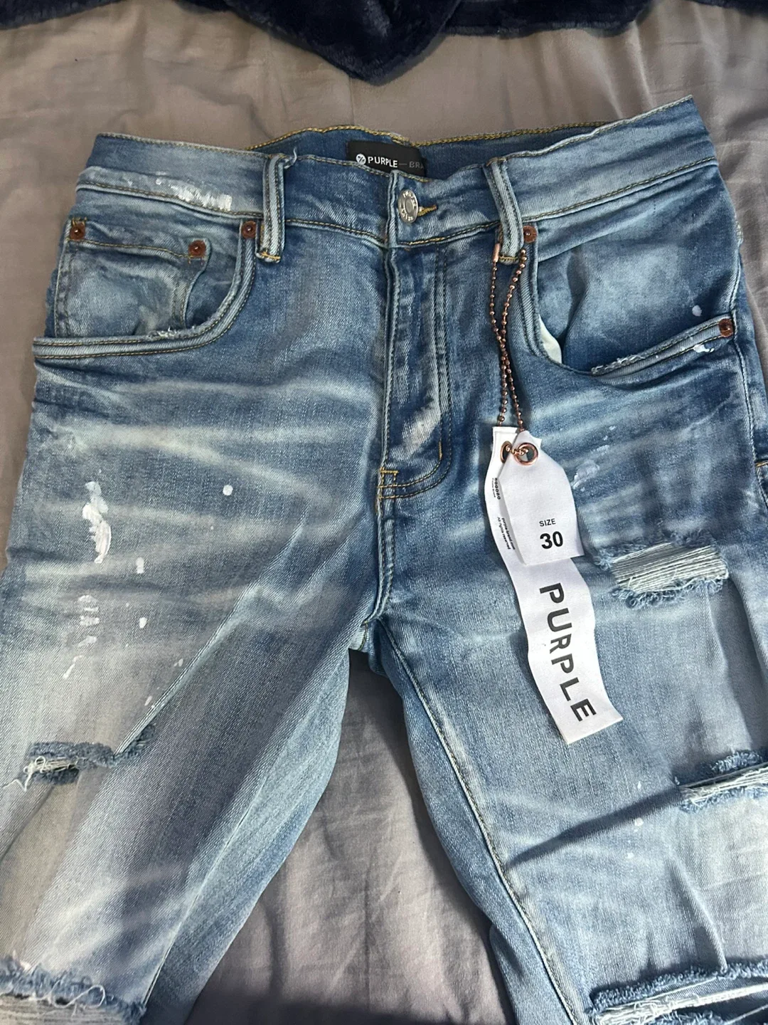 Purple Brand Distressed Denim Jeans - Size 30 image indicator(2)