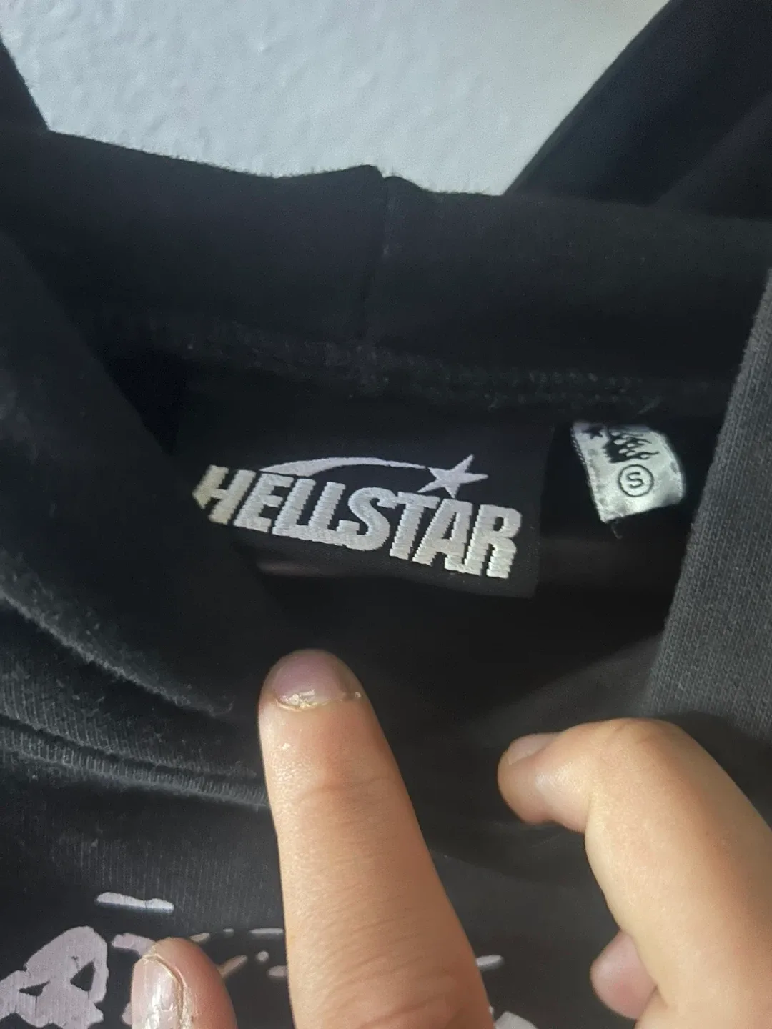 Hellstar Black Hoodie Size S image indicator(3)