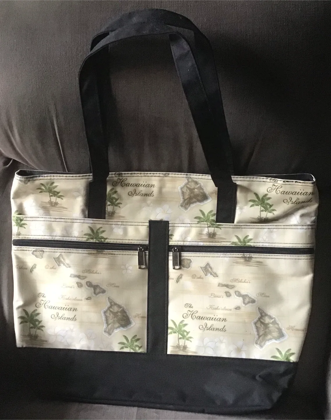 Floral Hawaiian Islands Tote Bag image indicator(5)