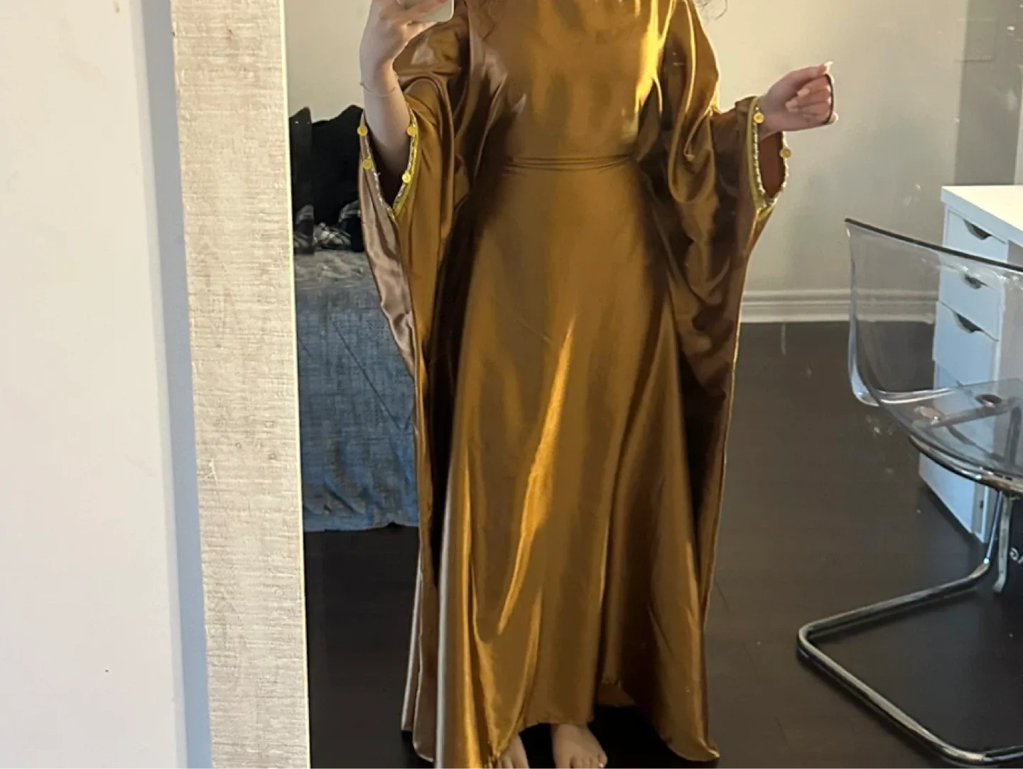 Gold Kaftan Dress thumbnail