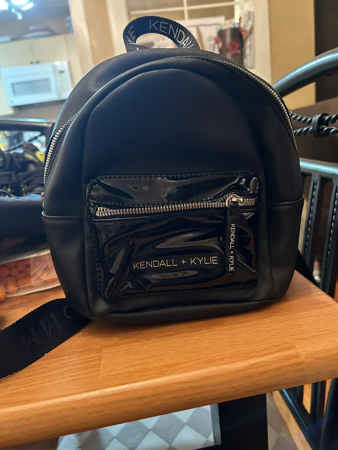Kendall + Kylie Black Mini Backpack thumbnail