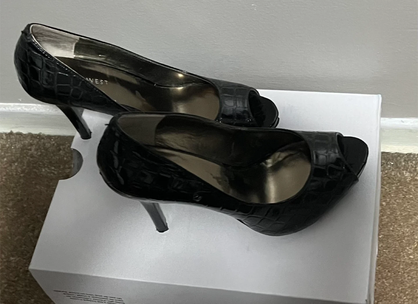 Nine West Black Heels, Size 7M - photo 3